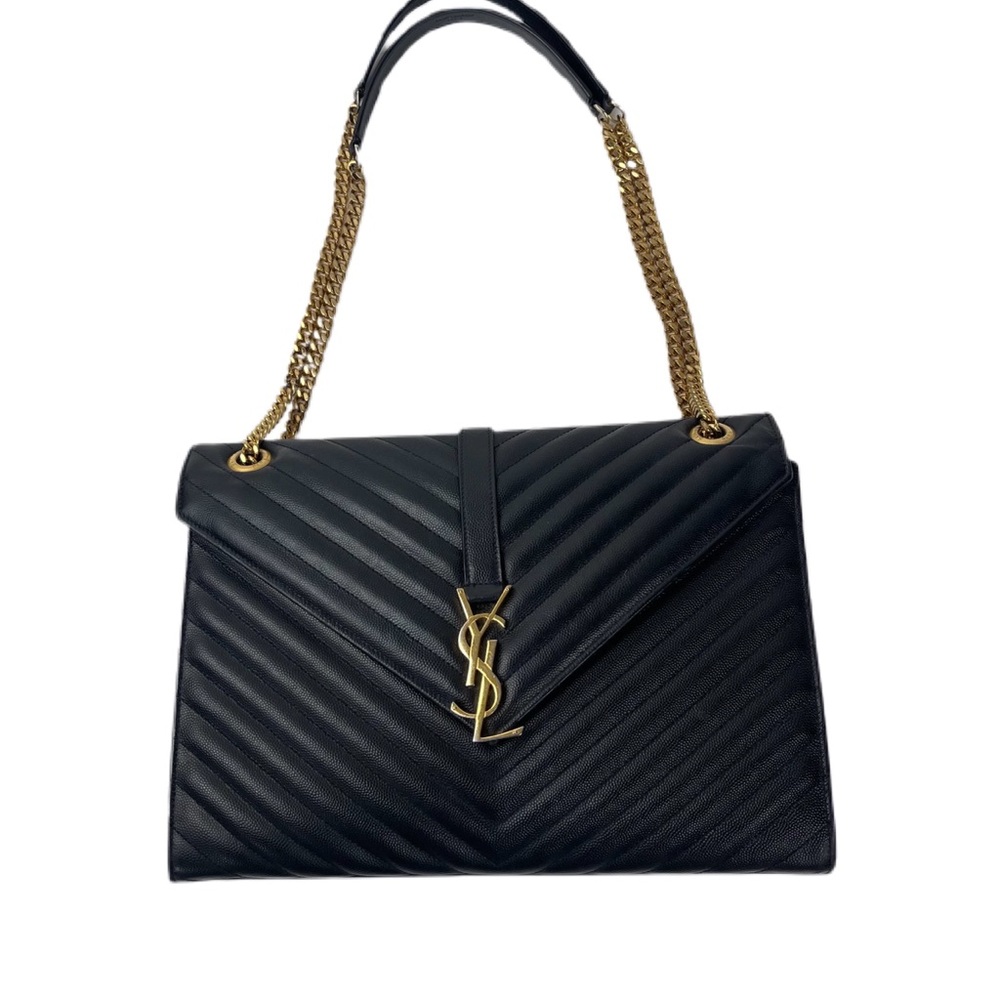 Saint Laurent Large Monogram Matelasse EnvelopeBag